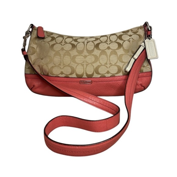 COACH Canvas & Leather Crossbody, EUC - Picture 1 of 5